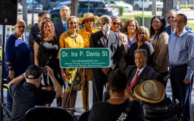 Overtown honors community leader Dr. Ira P. Davis with street renaming