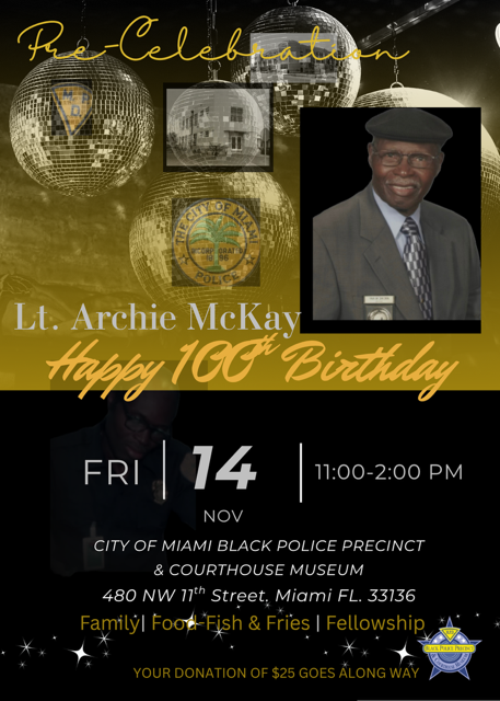 Lt. Archie McKay PreCelebration Flyer